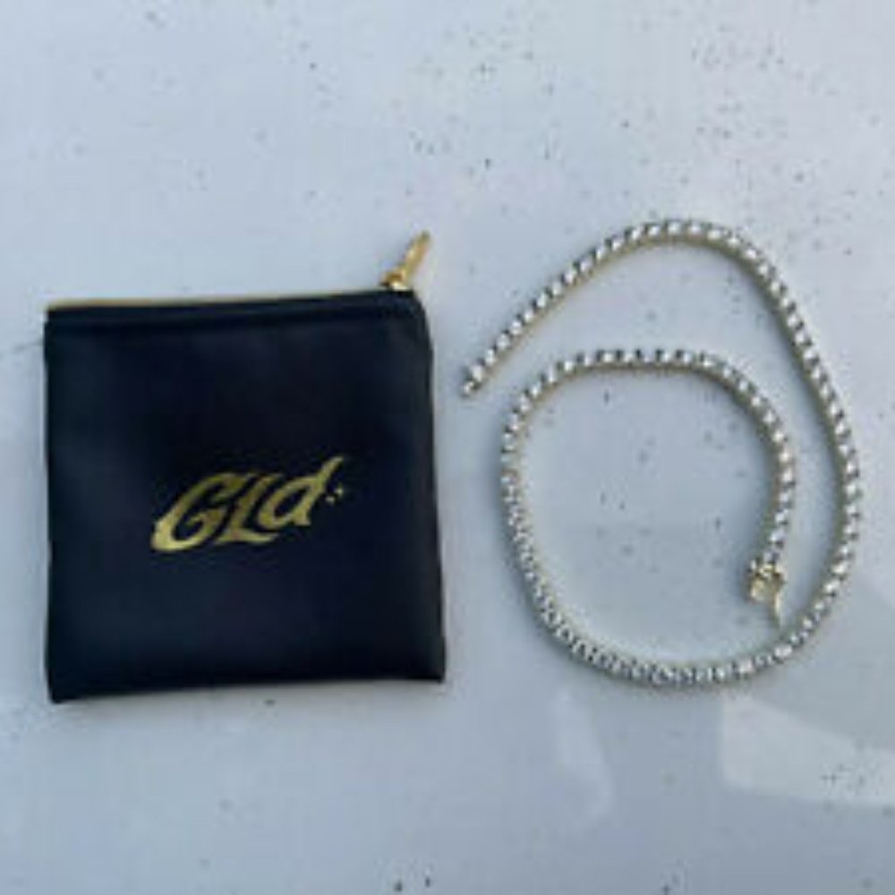 100% Authentic Shop GLD - Tennis Chain (18in) (18k Yellow Gold)